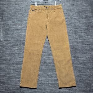 RVCA Pants Boys Size 26 Mustard Yellow Daggers Fit Corduroy